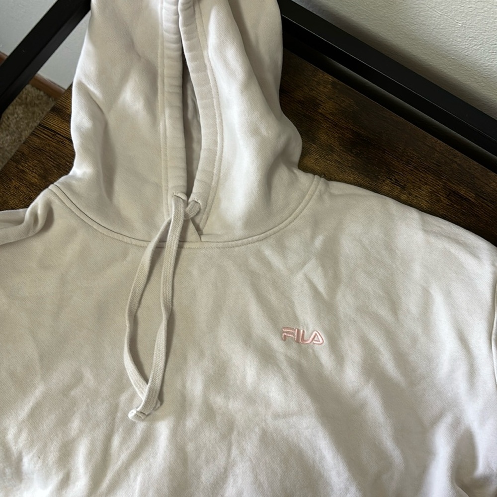 FILA cream colored hoodie XL